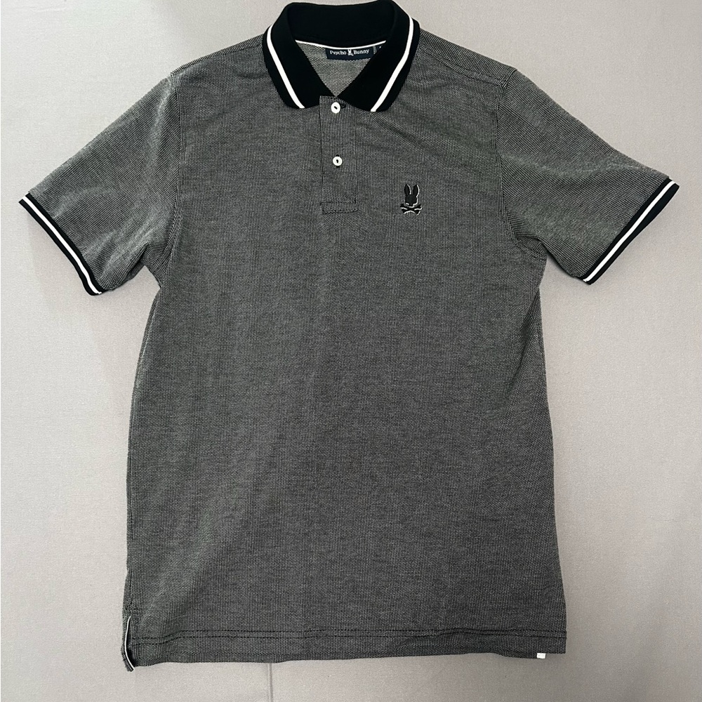 Psycho Bunny Gray Pima Cotton Polo – Men’s Large